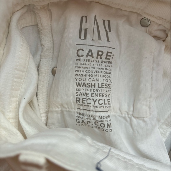 Gap Cheeky Straight High Rise White Jeans 2 26 - Picture 8 of 8